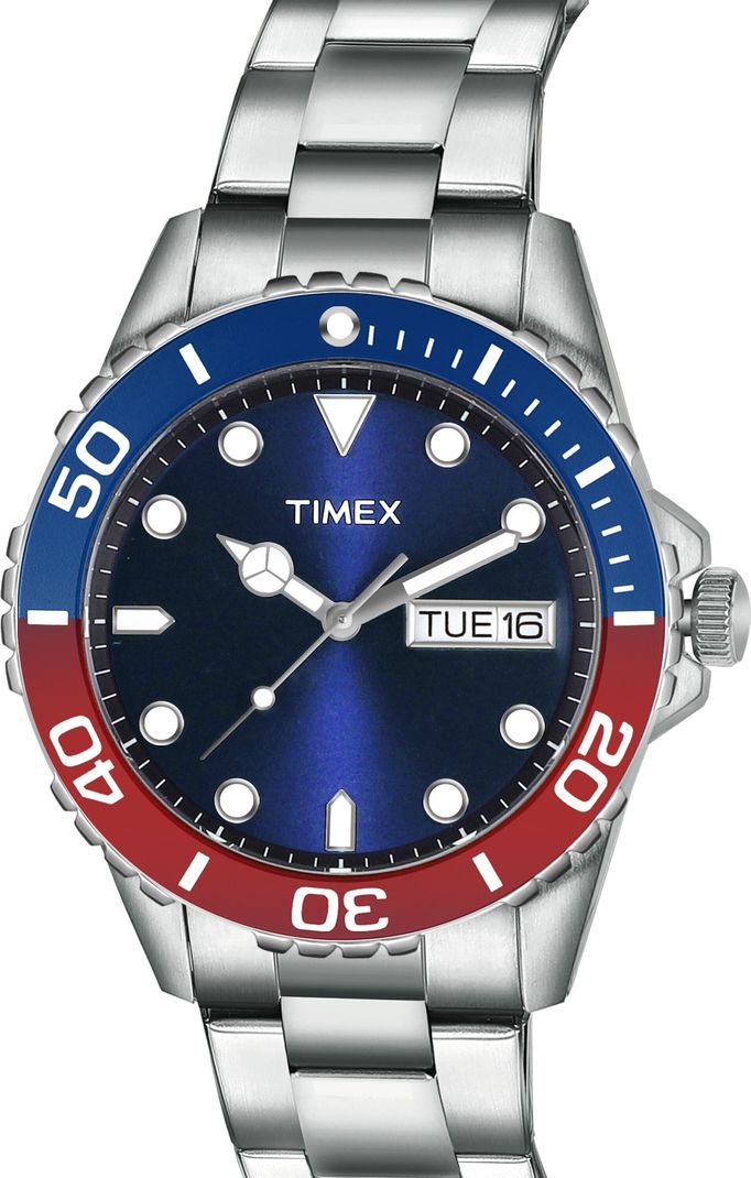 TIMEX Blue Dial Day-Date Men's Watch TW000Z601 - Image 5