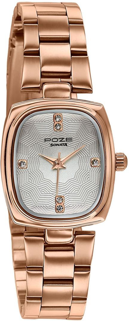 SONATA Poze 9 White Dial Watch - Image 5