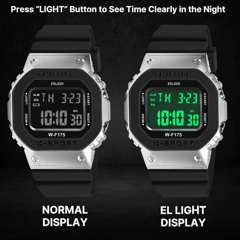 Felizer Ultra Slim Square Digital Watch for Boys - Image 3