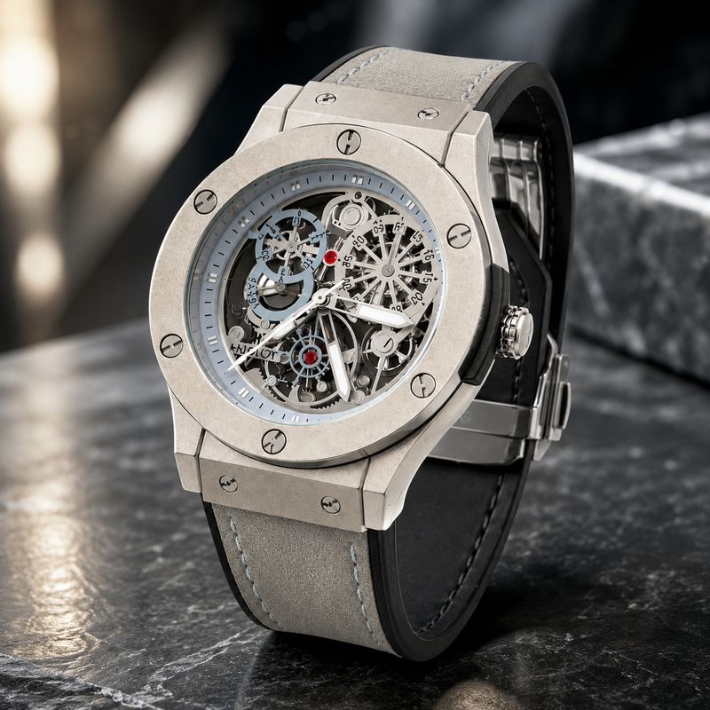 italigs Premium Analog Skeleton Wrist Watch for Men - Image 2