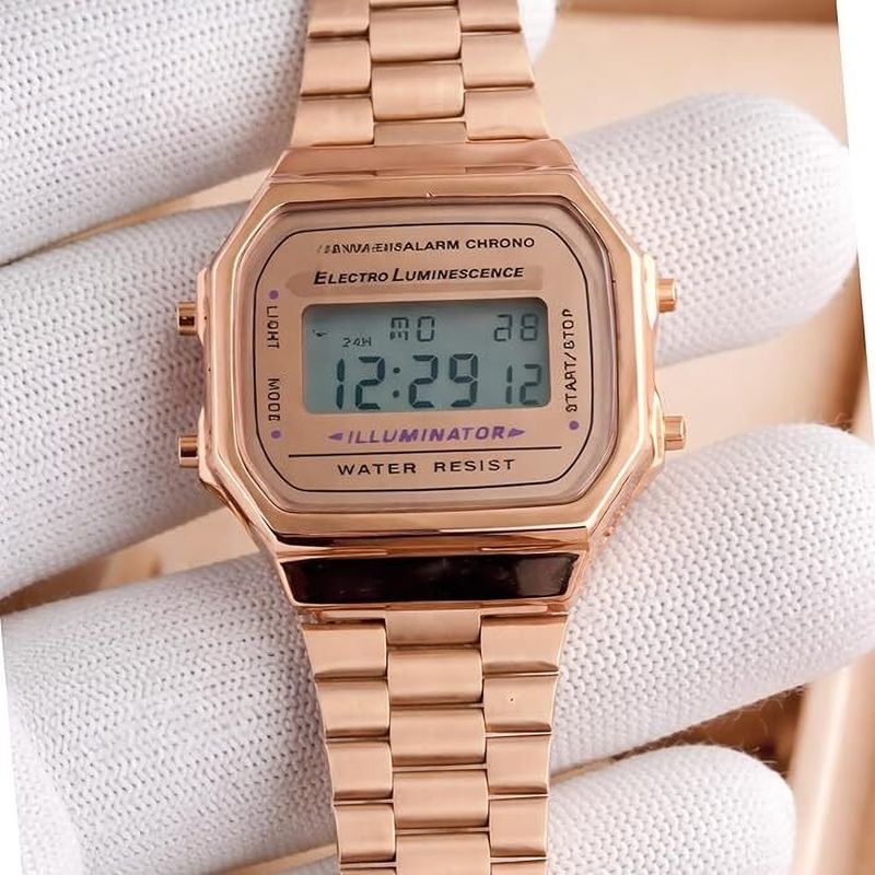 Quantex Glowme Rose Gold Digital Watch - Image 2