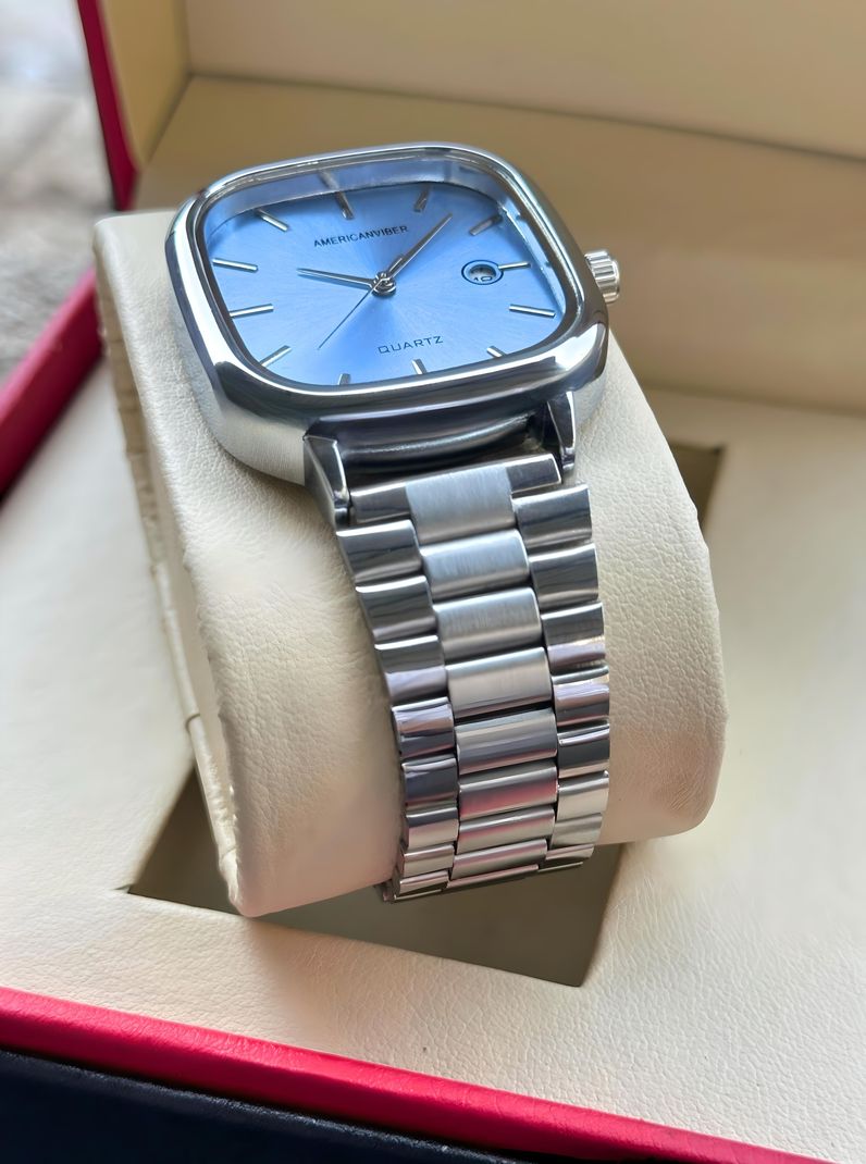 Americanviber Sky Blue Dial Men's Watch DRM0031 - Image 6
