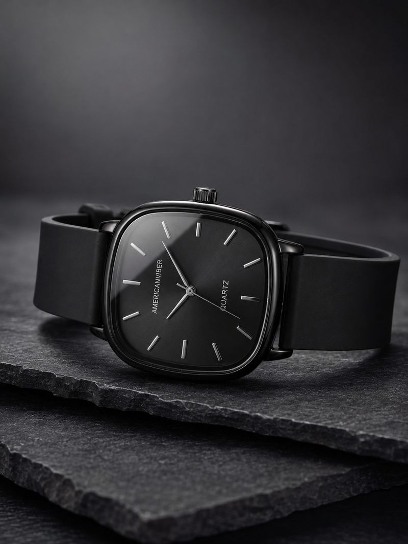 VVEDENTERPRISE Black Square Dial Analog Watch for Men - Image 4
