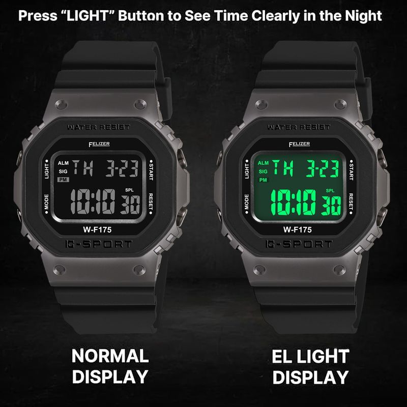 Felizer Lightweight Slim Digital Watch for Men - Image 5