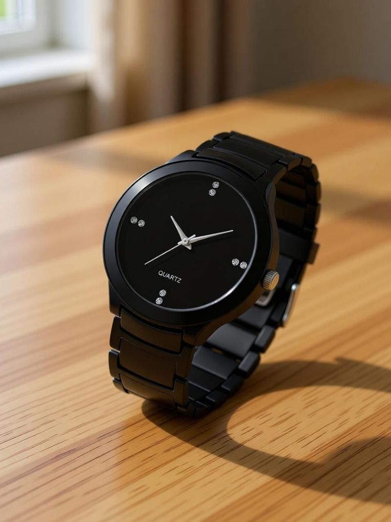 PEPPER STYLE Men's Black Analog Watch - Image 3