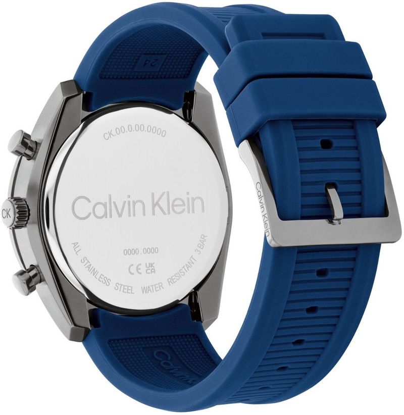 Calvin Klein Ck Flex Qtz Blue Tonneau Dial Men's Watch - Image 4