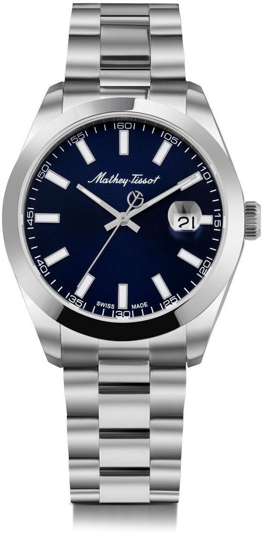 Mathy Swiss Blue Dial Analog Watch H450ABU - Image 6