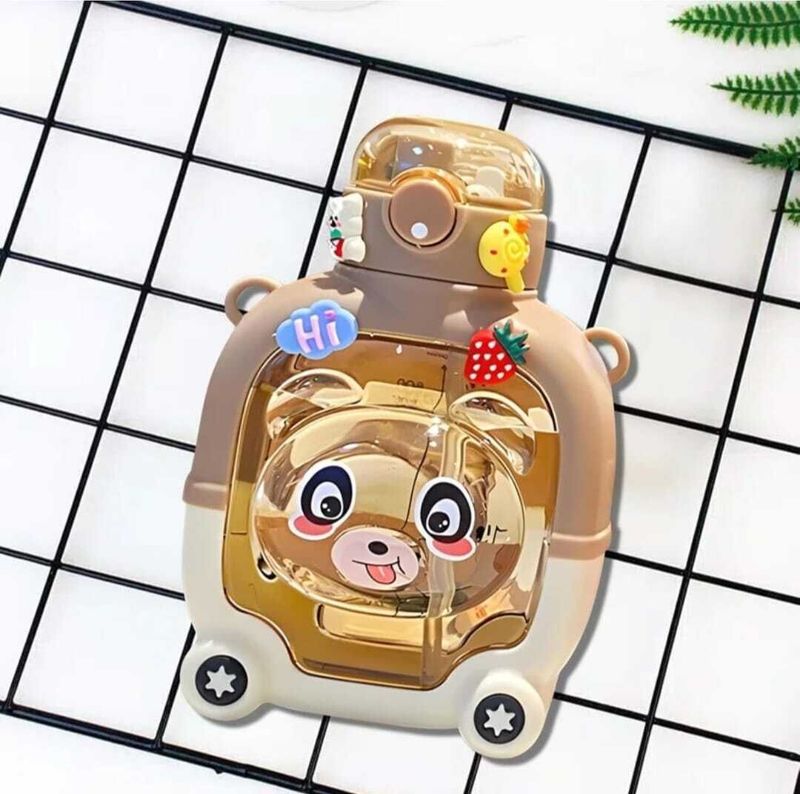 MDNDECOR Kids Teddy Hanging Water Bottle - Image 3