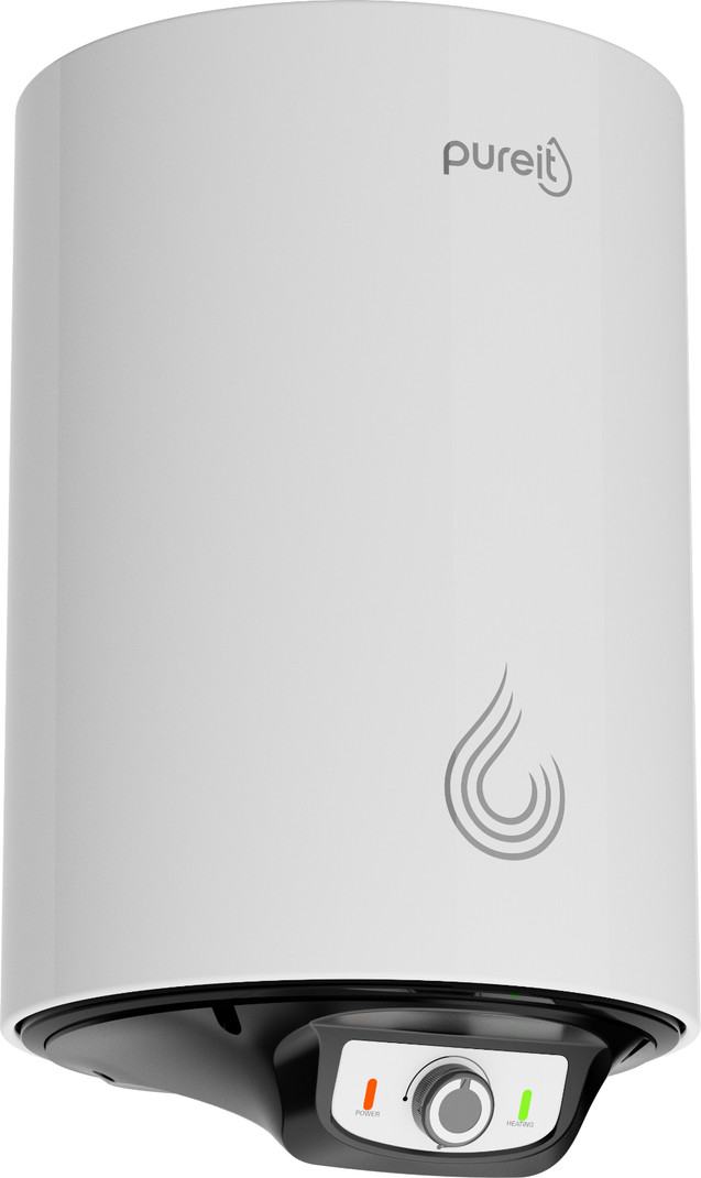 Pureit 25 L Storage Water Geyser | Incoloy 800 Heating Element & Glass Lined Tank | BEE 5 Star Rating | Temperature Control (25C to 75C)| High Energy 