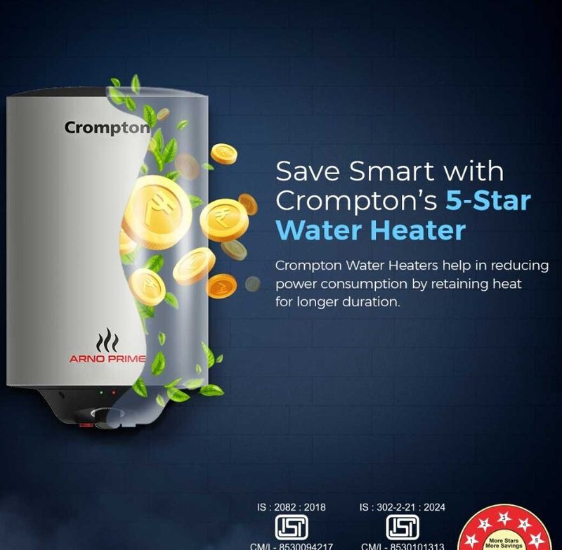 Crompton 15L Storage Water Geyser (ASWH-6615 Arno Prime, White) - Image 4