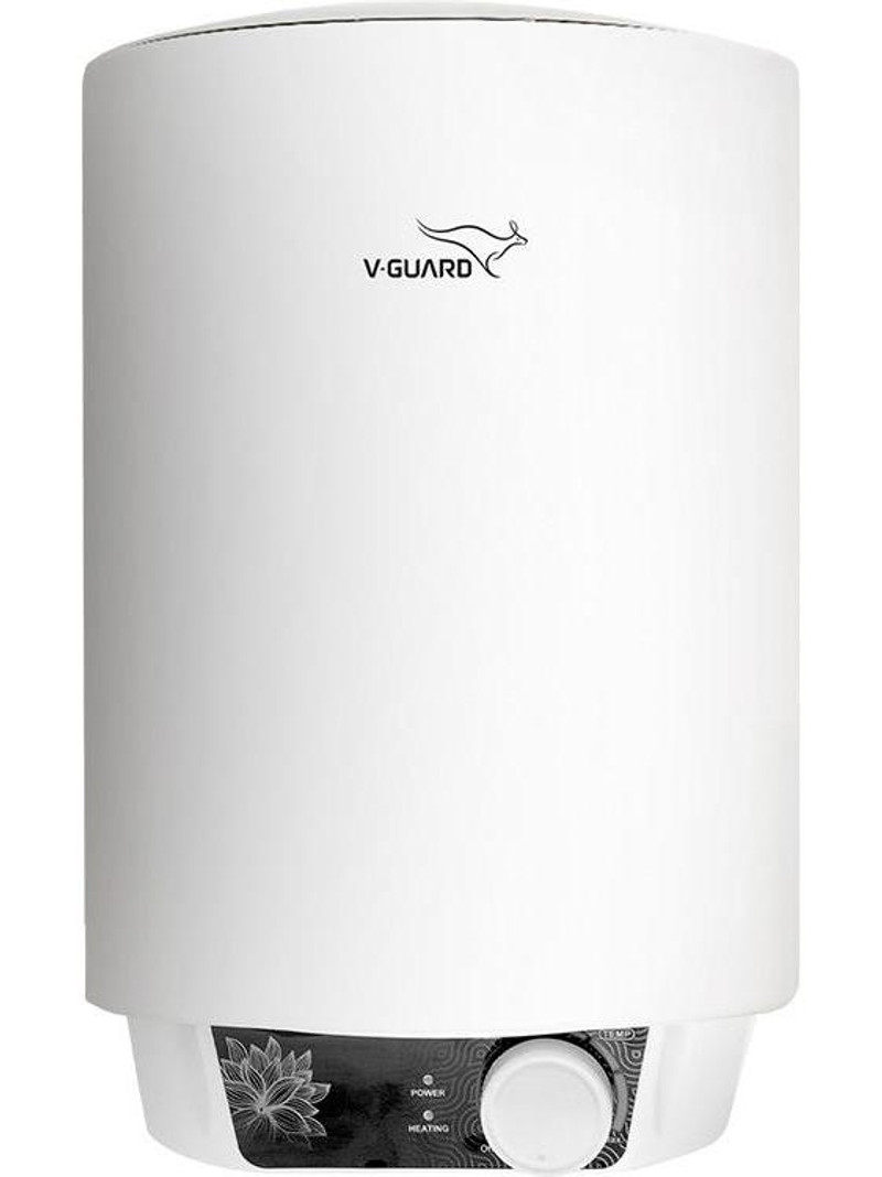 V-Guard 15 L Storage Water Geyser High Energy Efficiency | Advanced 4 Layer Safety | Suitable for Hard Water (Zio 15L, White) White