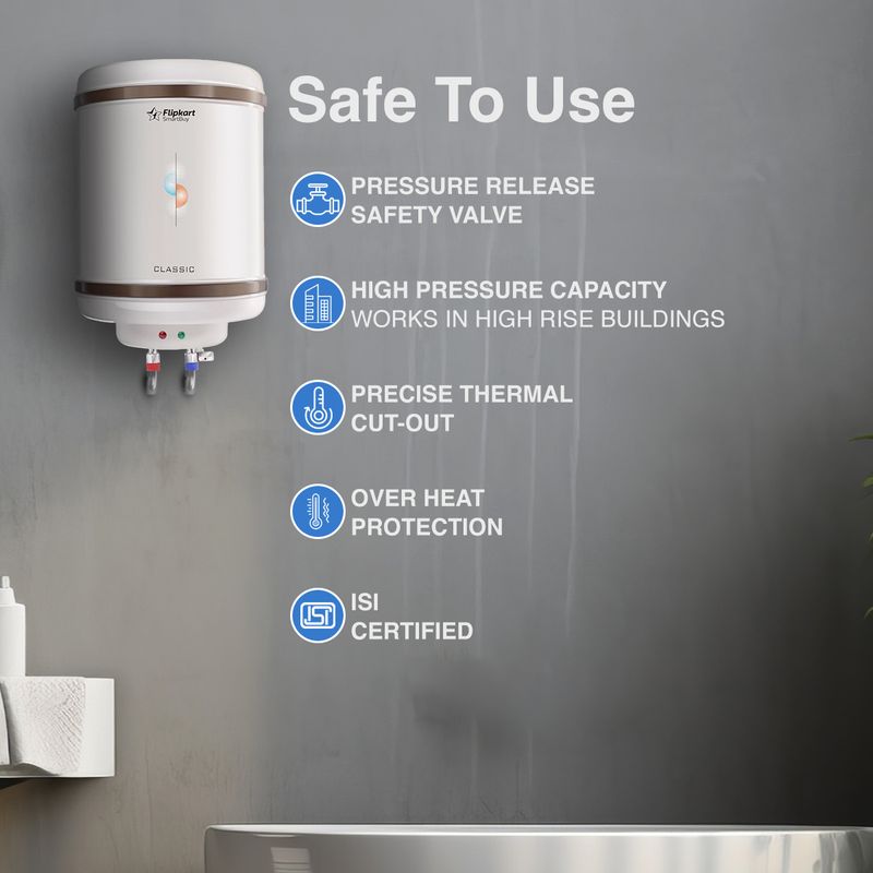 Flipkart SmartBuy फ्लिपकार्ट स्मार्टबाय 25 L स्टोरेज वॉटर गीज़र - Image 6