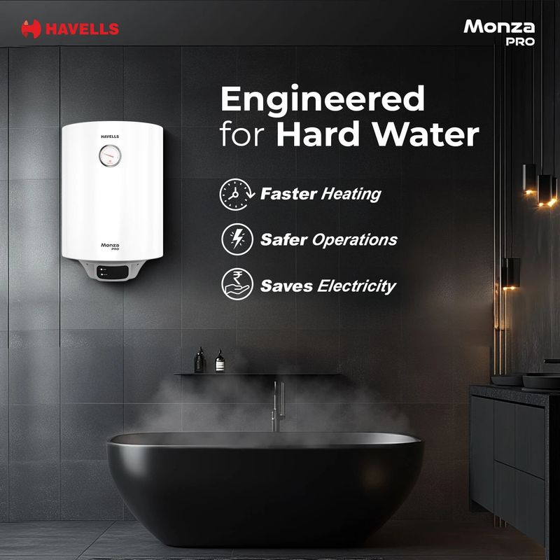 HAVELLS Monza Pro 15L Storage Water Geyser (White) - Image 3