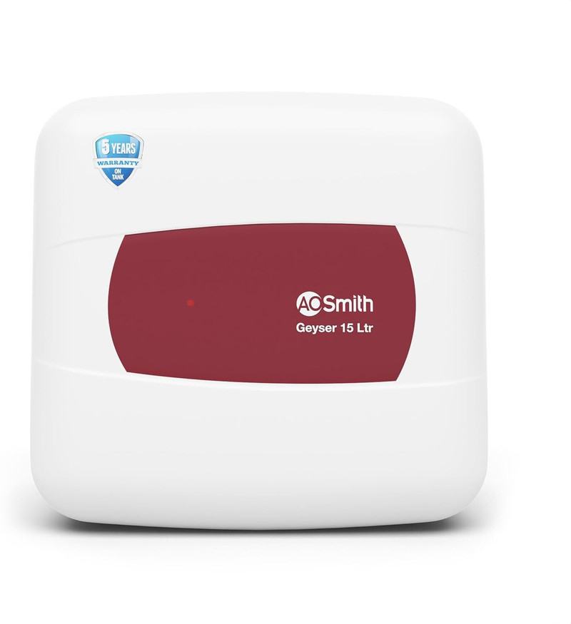 AO Smith HSE-SHS-015 15 L Storage Water Geyser | 2kW | Vertical | Designed for high rise buildings with 8 bar pressure rating | Longer life in hard wa