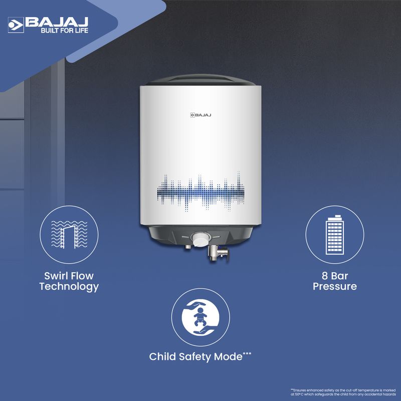 Bajaj 25L White Storage Water Geyser - Image 5