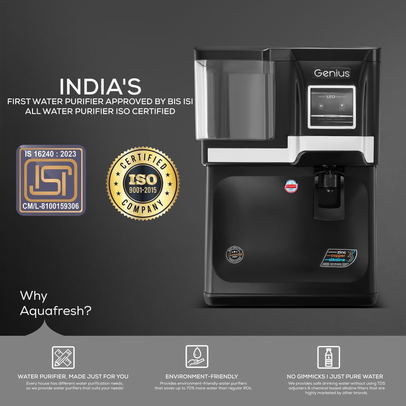 Aqua Fresh Black Edition Genius 8 L RO Water Purifier - Image 6