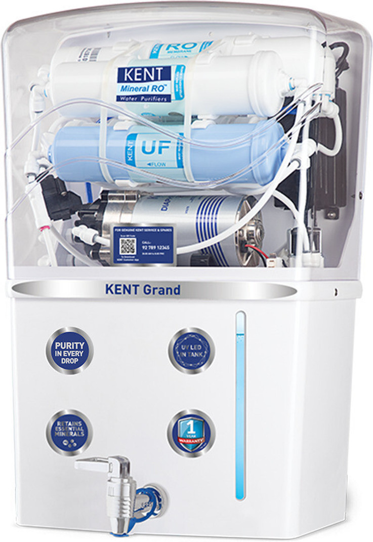 price history - KENT 111119 8 L RO + UV + UF Water Purifier Water Purifier Advanc...more