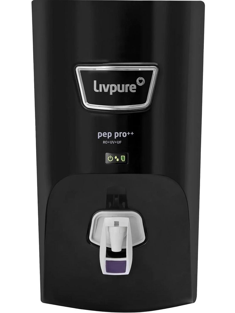 Livpure Pep-Pro Plus+ 7L RO+UV+UF Water Purifier Black - Image 2