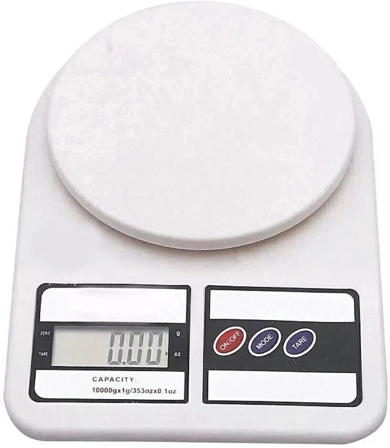 texla 1gm to 10kg Electronic Kitchen Scale, White - Image 2