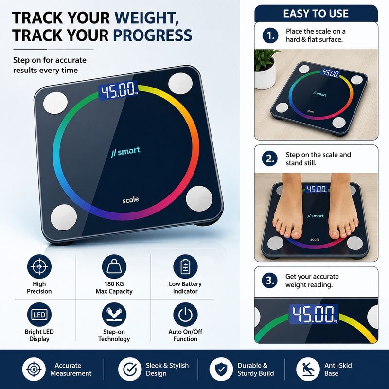 SDGify Smart Bluetooth Body Weight Scale - Image 4