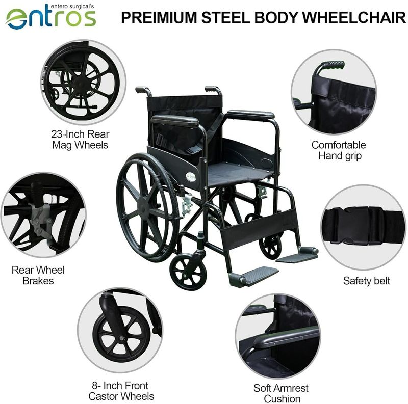 Entros Liberty Foldable Manual Wheelchair - Image 5
