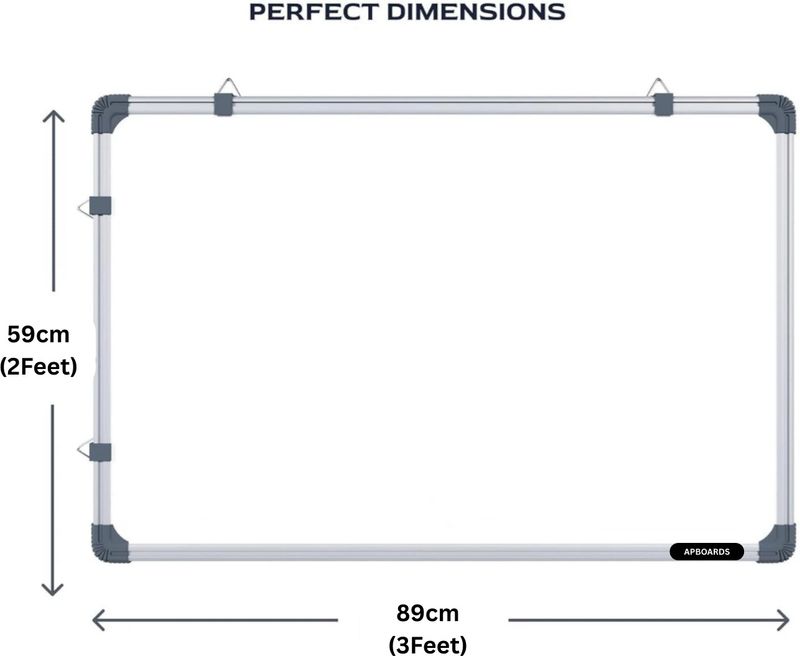 APBOARDS 2x3 feet Whiteboard & Chalkboard - Image 3