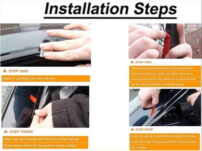 Kingway Non-convertibles Front, Rear Wind Deflector - Image 5