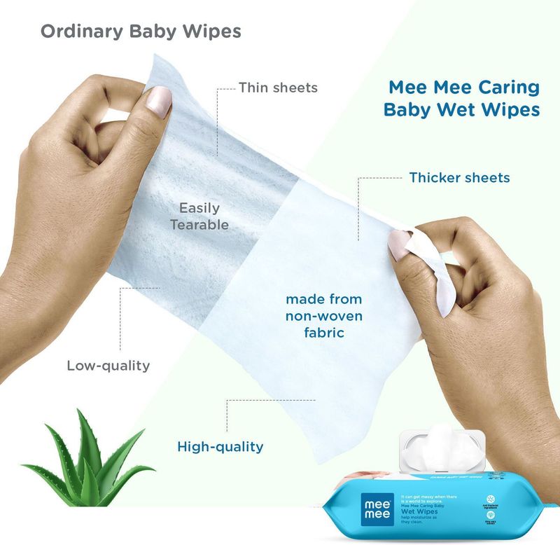 MeeMee Soft Cleansing Baby Wet Wipes with Lid - Image 6