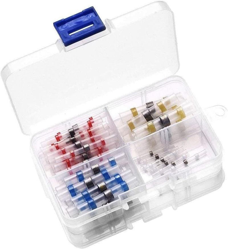Connectwide 50pcs Solder Seal Wire Connector Waterproof Heat Shrink Butt Connectors Solder Wire Connector (Multicolor, Pack of 50) - Image 2