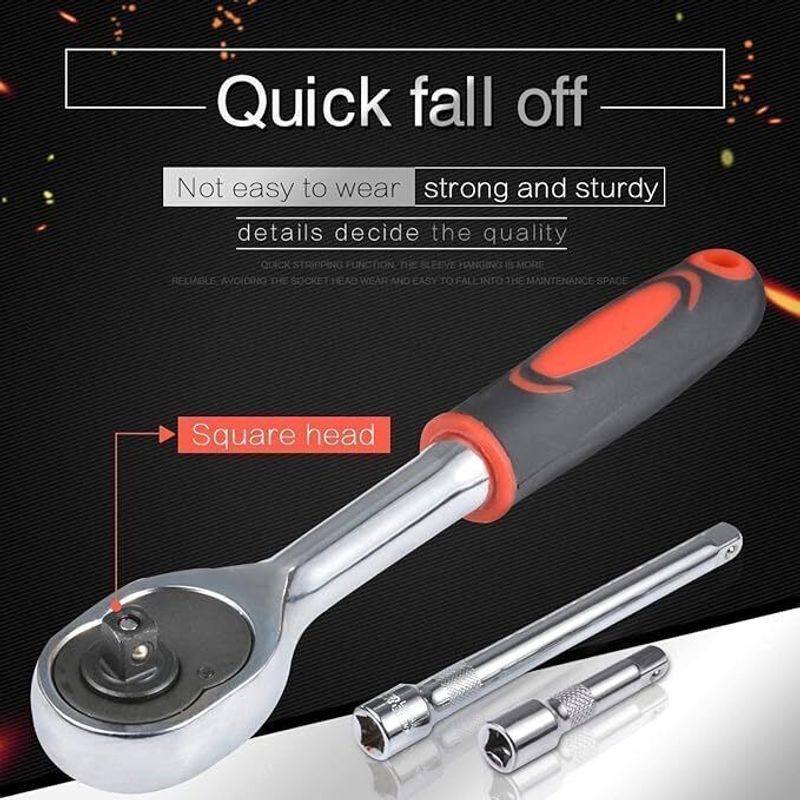 SarvamMart 46in1-22 46 in 1 Durable Socket Tool Kit - Image 3