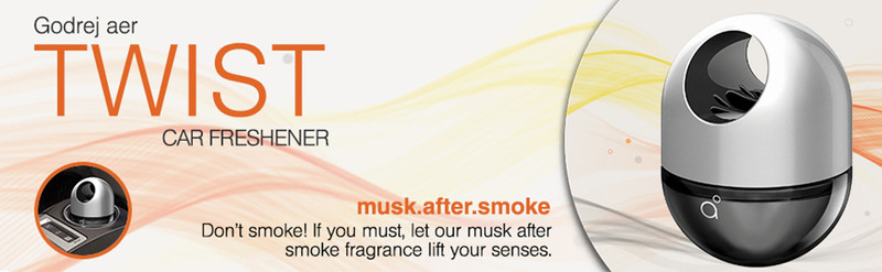 Godrej Aer Twist Musk After Smoke Car Freshener Price in India - Buy Godrej Aer Twist Musk After Smoke Car Freshener online at Flipkart.com