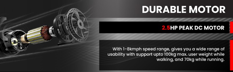 Durafit Compact Black, 2.5 HP Peak DC Motorized, Home workout Treadmill -  Buy Durafit Compact Black, 2.5 HP Peak DC Motorized