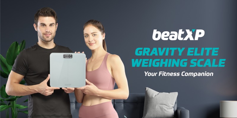 Buy beatXP Gravity Elevate Digital Weight Machine For Body Weight with  Thick Tempered Glass, Best Bathroom Weighing Scale with LCD Display - 2  Year Warranty Online at Best Prices in India - JioMart.