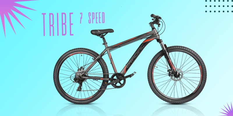 CRADIAC TRIBE 7 SPD GREY 27.5 T Mountain Hardtail Cycle Price in