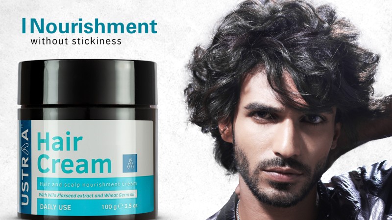 Buy Hair Cream For Men  Best for Daily Use  Non sticky Non Oily   Alternative for oil  Ustraa