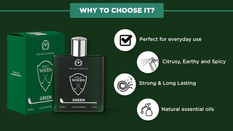 Buy THE MAN COMPANY EDP for Men Polo Green Premium Fragrance