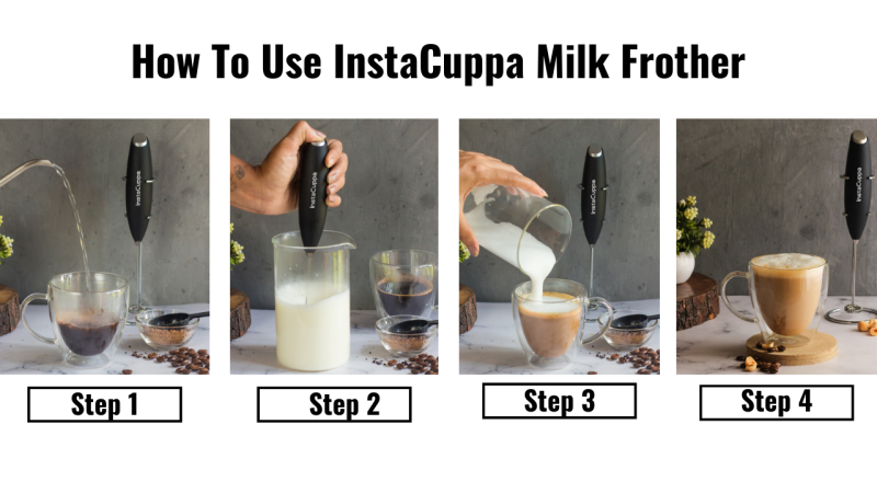 Frothy Coffee Foam With Regular Instant Coffee using Milk Frother –  InstaCuppa Store