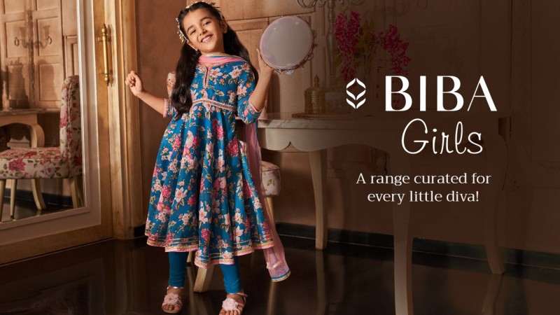 BIBA Floral Print Kurta, Trouser/Pant & Dupatta Set - Buy BIBA Floral Print  Kurta, Trouser/Pant & Dupatta Set Online at Best Prices in India