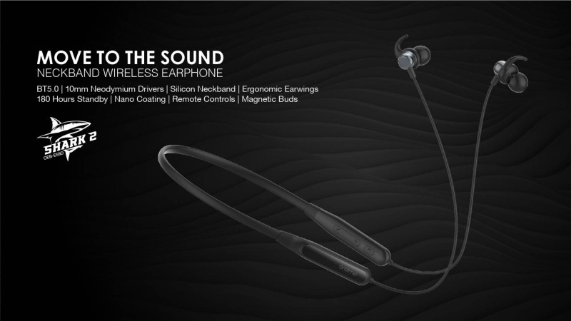 Oraimo shark discount 2 bluetooth earphones