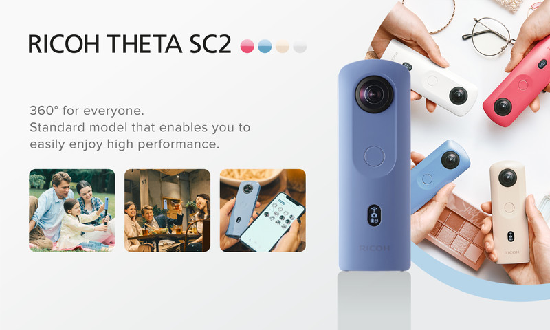 RICOH THETA SC2 BLUE（Is the Ricoh Theta SC2 waterproof?）