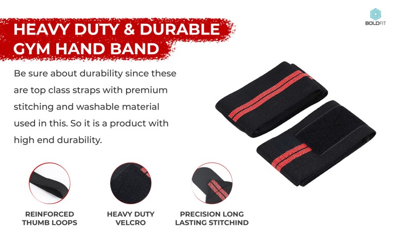 Boldfit Polycotton Wrist Sleeves for Men & Women, Wrist Band/Wrap for Gym.  Wrist Wrap/Straps Gym Accessories for Men & Women Hand Grip & Wrist  Support. While Wo… in 2023