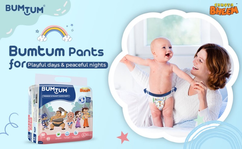 For Kids Nonwoven Large Bum Tum Chhota Bheem Diaper Pants at Rs 470/packet  in Lucknow