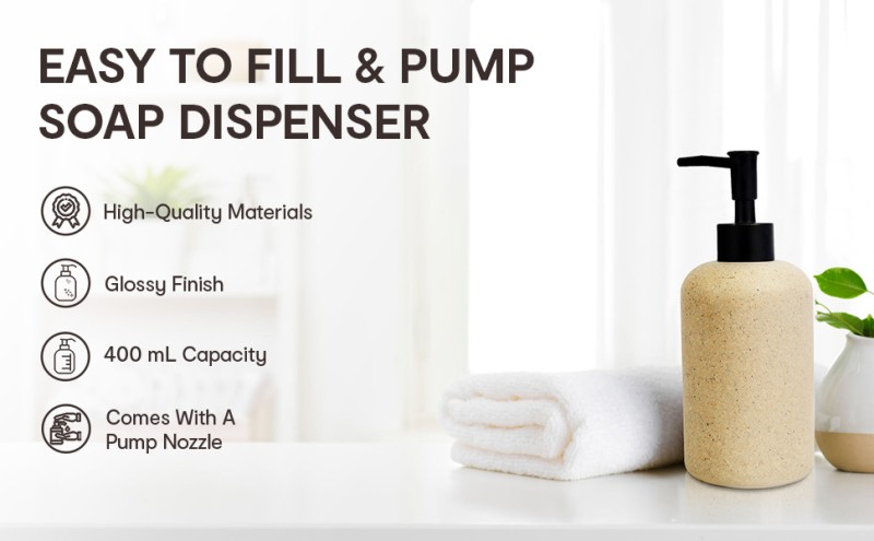 Anko Liquid Soap Dispenser, Polyresin Soap Dispenser