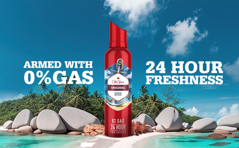 OLD SPICE Original No Gas Deodorant Body Spray Perfume for Men