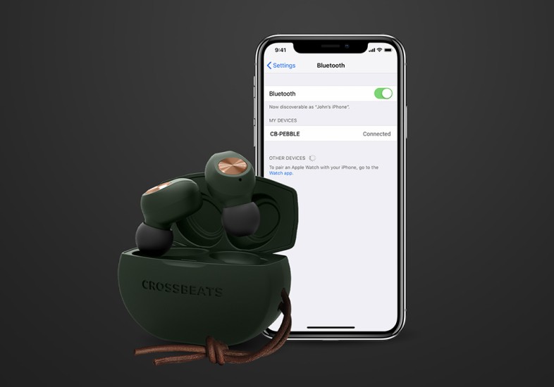 Crossbeats cheap earbuds pebble