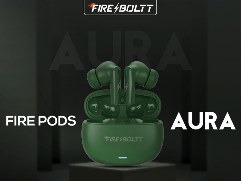 Fire Boltt Aura TWS Earbuds with 40 Hours Playback Quad Mic ENC