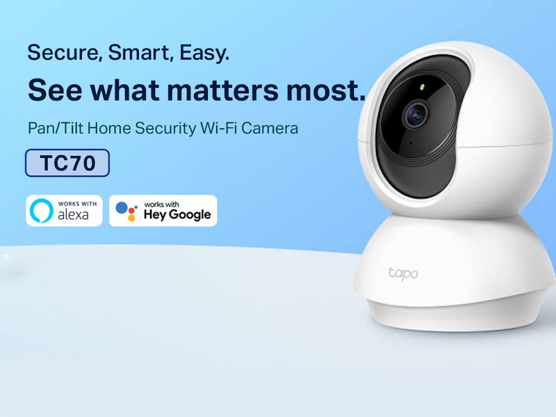 TP-Link TP-Link Tapo TC70 Pan/Tilt Wi-Fi 1080p 2MP Home Smart Security  Camera Price in India - Buy TP-Link TP-Link Tapo TC70 Pan/Tilt Wi-Fi 1080p  2MP Home Smart Security Camera online at