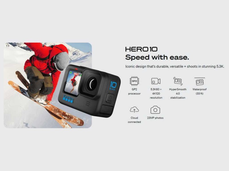 GoPro's Hero 10 Black is at a new all-time low price of $349.98