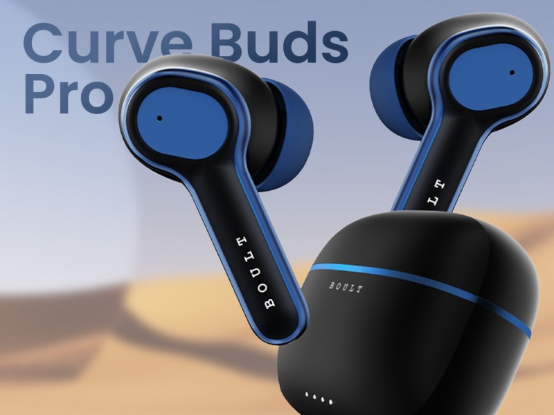 Boult Curve Buds Pro with 100Hrs Battery 4 Mic ENC Low Latency