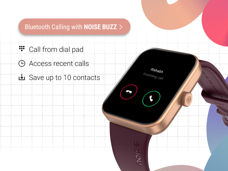 Noise Loop 1.85'' Display with Advanced Bluetooth Calling, 550 Nits  Brightness Smartwatch Price in India - Buy Noise Loop 1.85'' Display with  Advanced Bluetooth Calling, 550 Nits Brightness Smartwatch online at